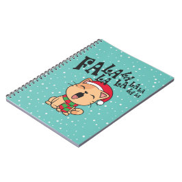 Caderno Espiral Fa La La La La La Natal Cantando | Notebook