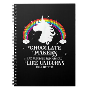 Caderno Espiral Fabulosa Maker De Chocolate Como A Diversão De Uni