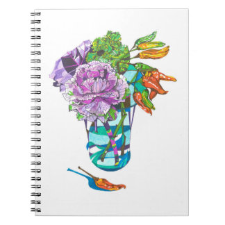Caderno Espiral Fabulous Fall Vegetal Bouquet