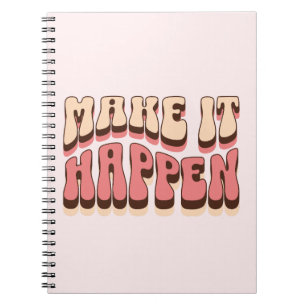 Caderno Espiral Faça acontecer