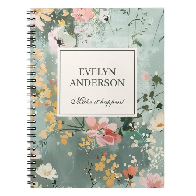 Caderno Espiral Faça acontecer (Frente)