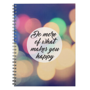 Caderno Espiral Faça mais o que o torna feliz