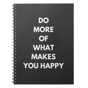 Caderno Espiral faça mais o que te faz feliz