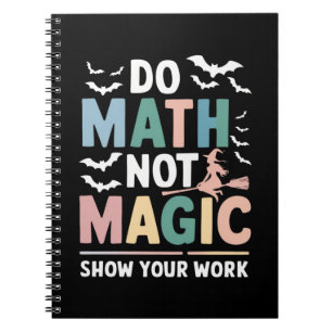 Caderno Espiral Faça Matemática Não Magia Professor de Matemática
