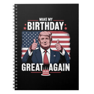 Caderno Espiral Faça Meu Aniversário Ótimo Novamente Engraçado Tru