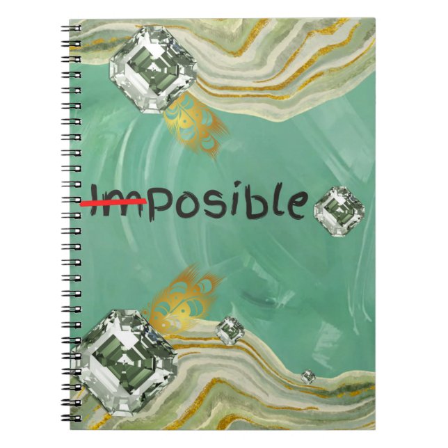 Caderno Espiral faça o impossível possível (Frente)