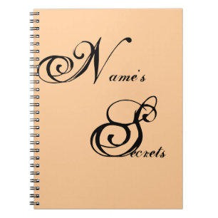 Caderno Espiral Faça você mesmo monograma ~ notebook / 6,5x8,75