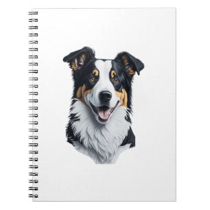 Caderno Espiral Face de Border Collie