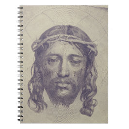 Caderno Espiral Face de Cristo na Rua. O Véu Sagrado de Veronica