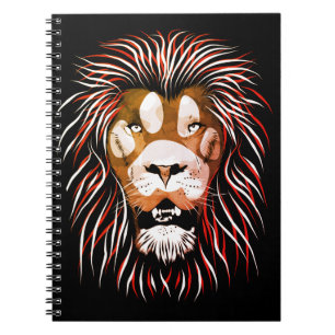 Caderno Espiral Face de Leão Tribal