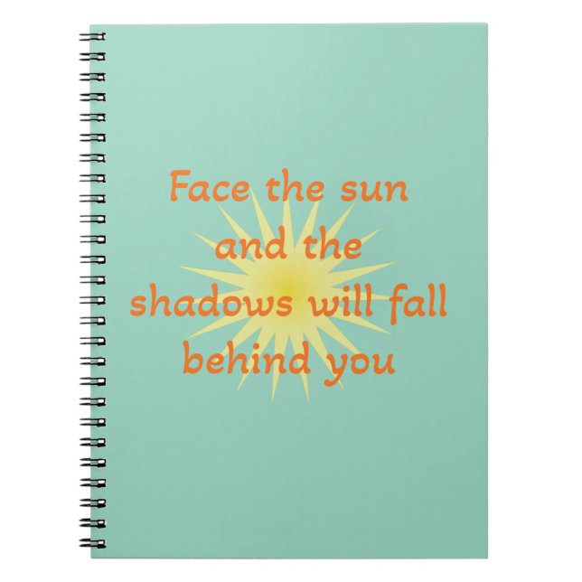 Caderno Espiral Face the sun (Frente)