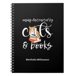 CADERNO ESPIRAL FÁCIL DISTRIBUIÇÃO POR GATOS E LIVROS