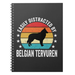 Caderno Espiral Facilmente Distraído Pelo Cão Tervuren Belga