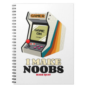 Caderno Espiral Faço os Noobs pararem