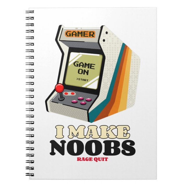 Caderno Espiral Faço os Noobs pararem (Frente)