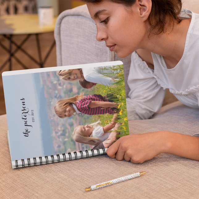 Caderno Espiral Faculdade de Fotografias Familiares Bela e Bonita, (Criador carregado)