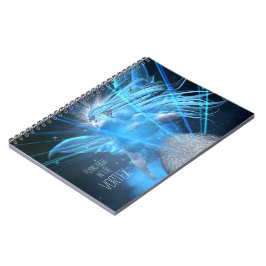 Caderno Espiral Fada Azul No Notebook Vortex - personalize-o!