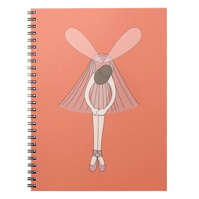 Caderno Espiral Fada Bailarina ilusima (Frente)