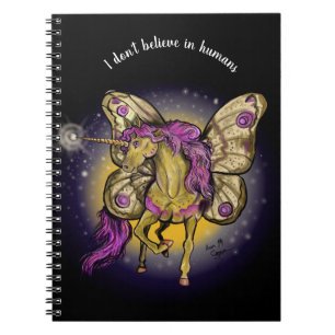 Caderno Espiral Fada Cavalo Amarelo Imperador Mama