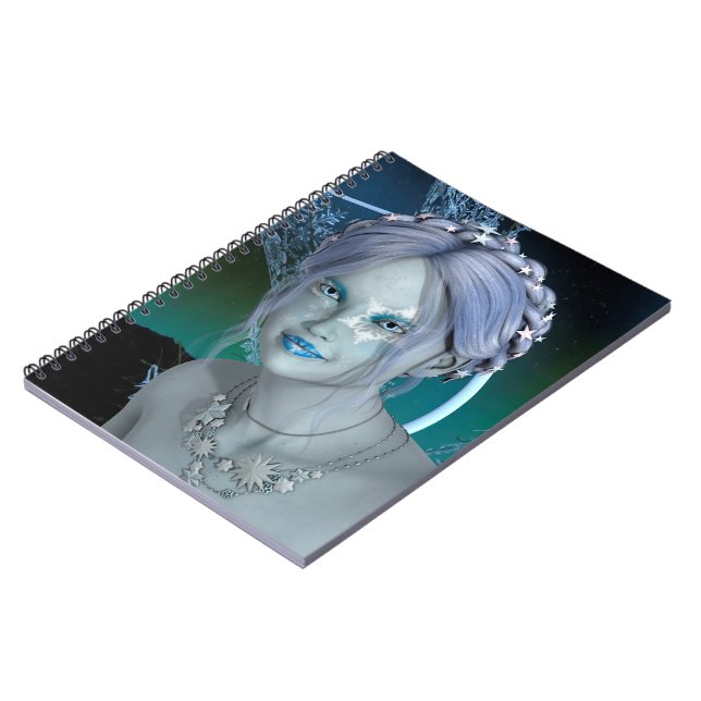Caderno Espiral Fada da Neve Fantasia (Left Side)