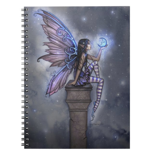 Caderno Espiral Fada da Pequena Lua Azul (Frente)