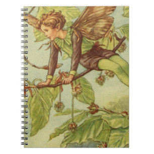 Caderno Espiral Fada de árvore de faia pelo Vision Studio