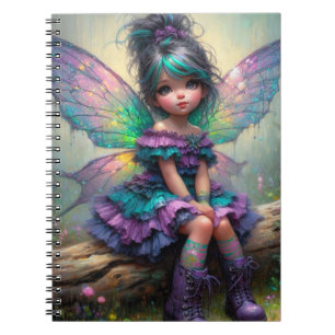Caderno Espiral Fada De Flor De Flor