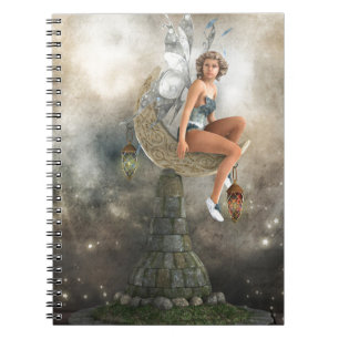 Caderno Espiral Fada de Lua Preguiçosa