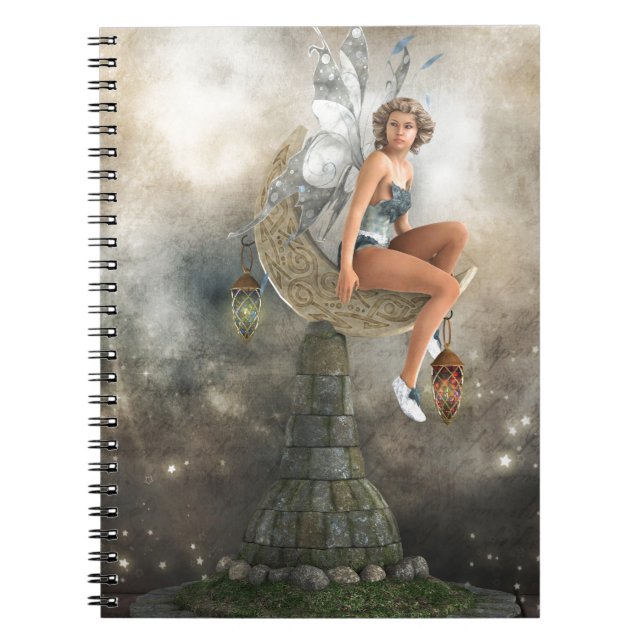 Caderno Espiral Fada de Lua Preguiçosa (Frente)