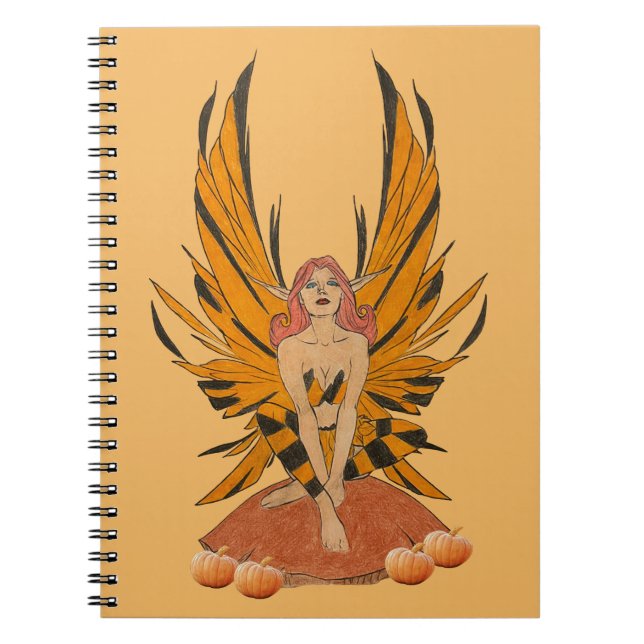 Caderno Espiral Fada do Halloween (Frente)