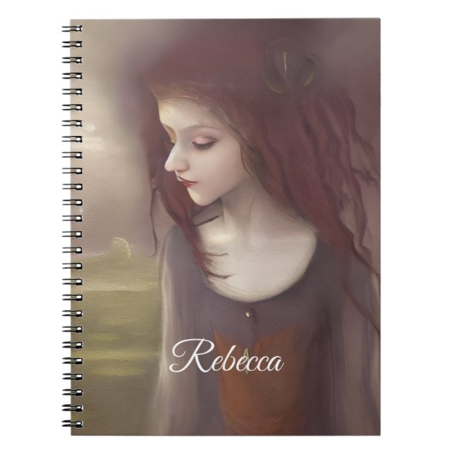 Caderno Espiral Fada Pequena Fantasia Whimsso (Frente)