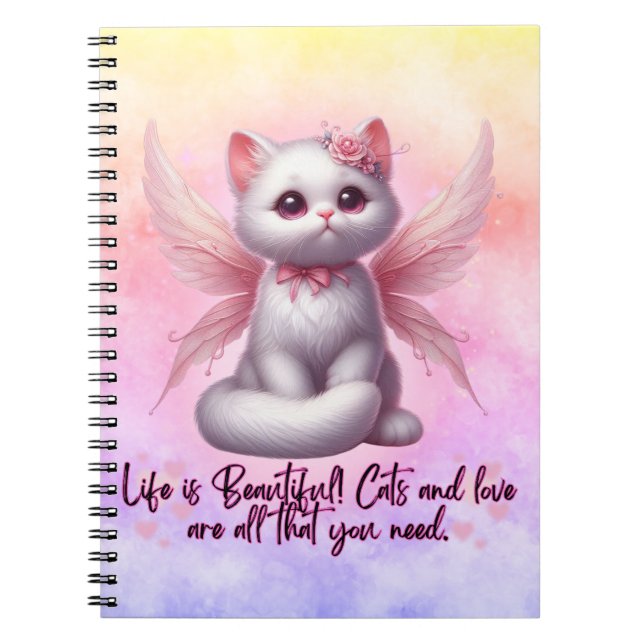 Caderno Espiral Fada Whiskers of Love (Frente)