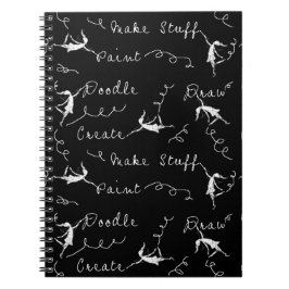 Caderno Espiral Fadas da arte no trabalho