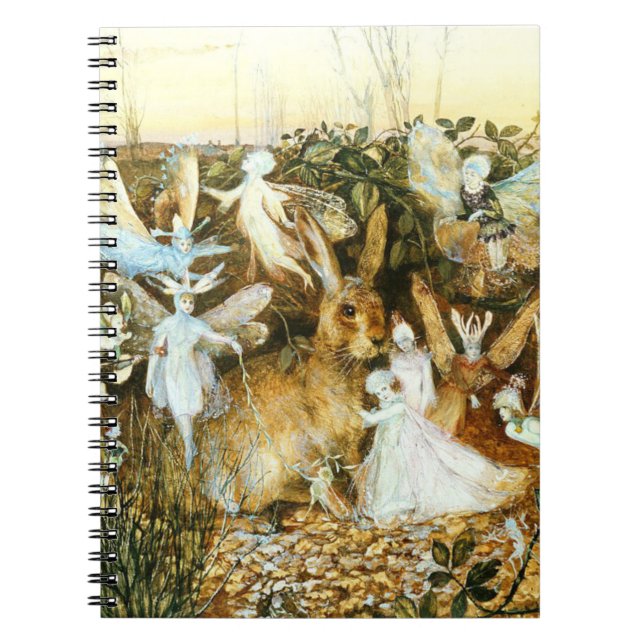 Caderno Espiral Fadas e Coelho (Frente)
