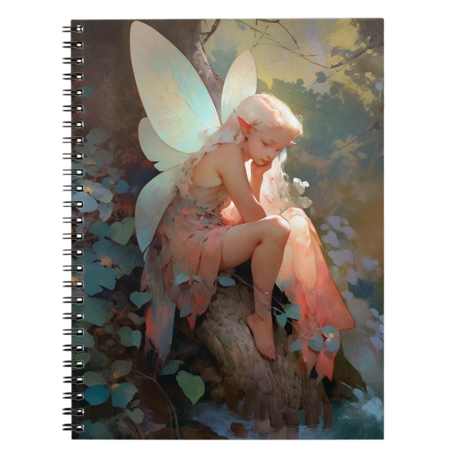Caderno Espiral Fairy Girl Fantasy Art (Frente)