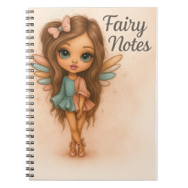 Caderno Espiral Fairy Notes Cute Pastel Fairy Journal