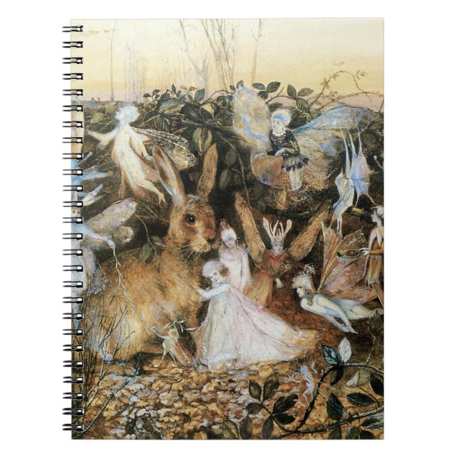 Caderno Espiral Fairy Twilight por John Anster Fitzgerald (Frente)