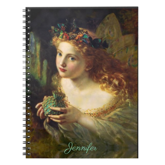 Caderno Espiral Fairy Wings Personaliza o nome Sophie Anderson (Frente)
