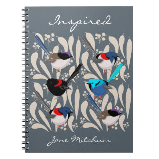 Caderno Espiral Fairy Wrens