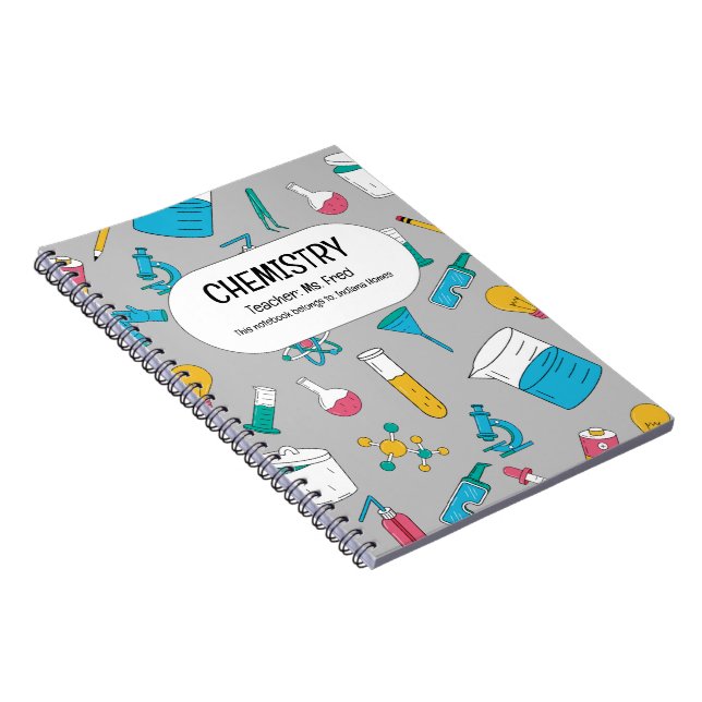 Caderno Espiral Faísca A Sua Ciência! Uma QUÍMICA Personalizada (Lado Direito)
