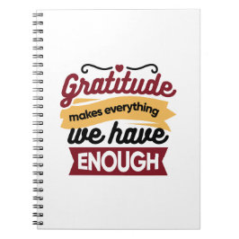 Caderno Espiral Faith and Gratitude Artwork – Uplifting Christian