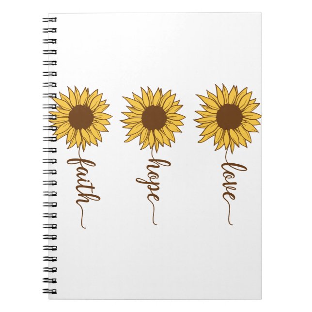 Caderno Espiral Faith Hope Love (Frente)
