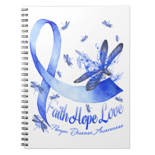 Caderno Espiral Faith Hope Love Pompe Disease Awarfly