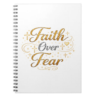 Caderno Espiral Faith over fear