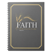 "Faith" Statement Journal - Minimalist Typography