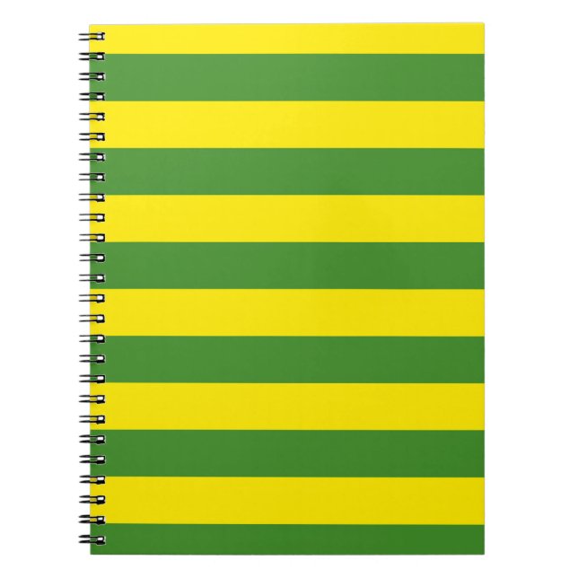 Caderno Espiral Faixa Amarela e Verde (Frente)
