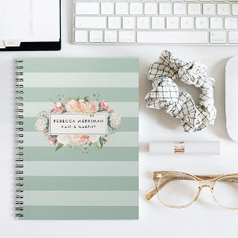 Caderno Espiral Faixa Floral Antica