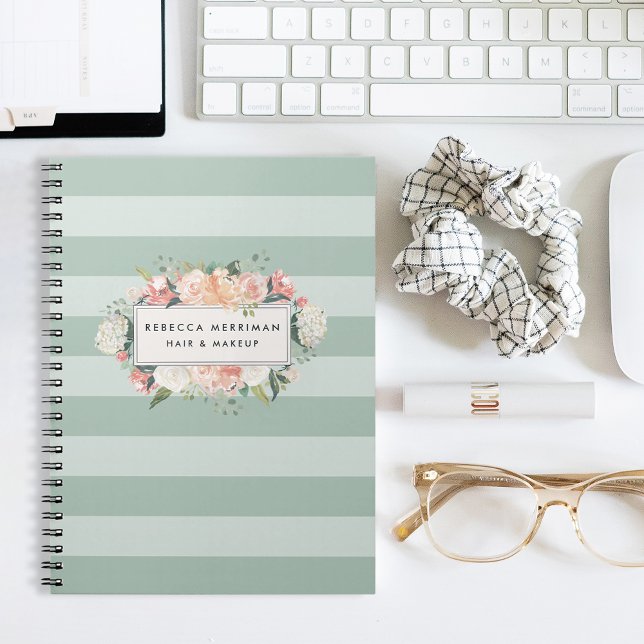 Caderno Espiral Faixa Floral Antica (Criador carregado)