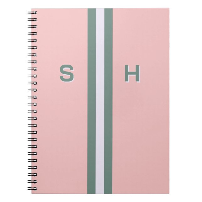 Caderno Espiral Faixa inicial personalizada (Frente)