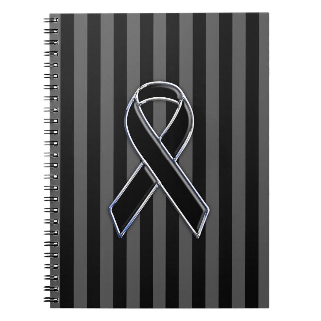 Caderno Espiral Faixas de Sensibilização em Fita Negra (Frente)